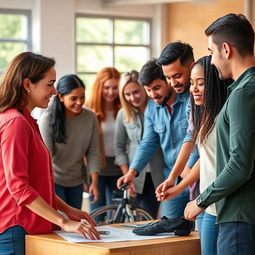 Persone che collaborano a un progetto di accessibilità, evidenziando l'importanza del lavoro di squadra per creare un ambiente inclusivo